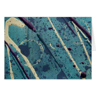 Abstract Blue Paint Art