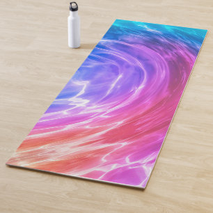 Abstract Blue Pink Purple Liquid Artwork Yoga Mat