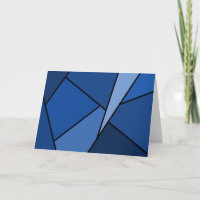 Abstract Blue Polygons