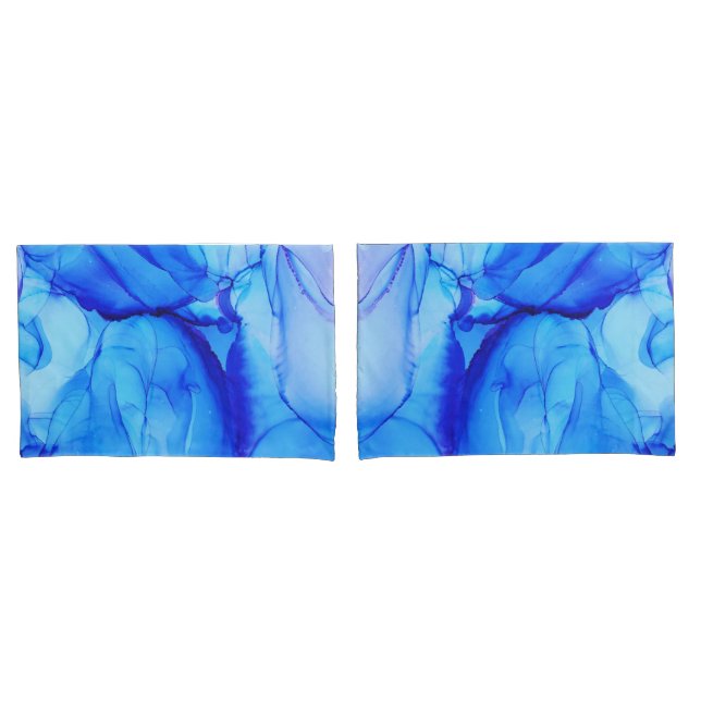 Abstract Blue Purple Fantasy Style Pillowcase (Front-Set)