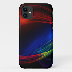 Abstract Blue Red and Green Swirl Effect Case-Mate iPhone Case