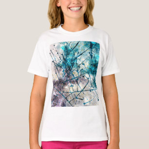 Abstract blue strokes T-Shirt