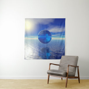 Abstract Blue Tapestry