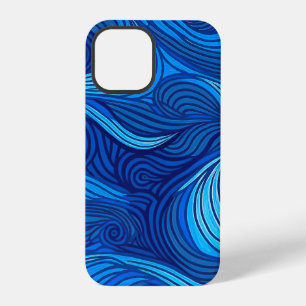 Abstract Blue Turquoise Ocean Water Waves iPhone 12 Pro Case