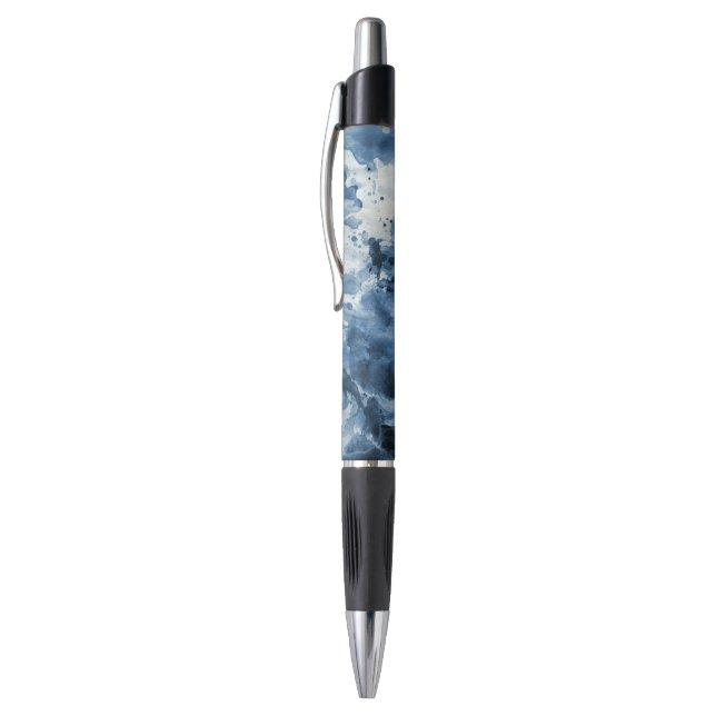 Abstract blue watercolor background (Top (Vertical))