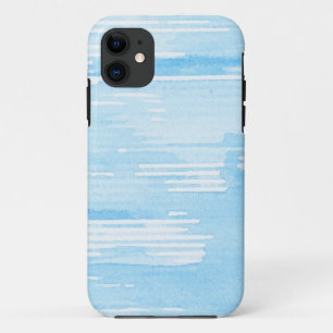 Abstract blue watercolor background, texture. Case-Mate iPhone case