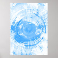Abstract blue watercolor background, texture.