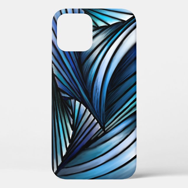 Abstract blue wave Case-Mate iPhone case (Back)