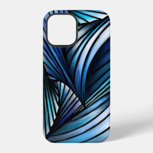 Abstract blue wave iPhone 12 case