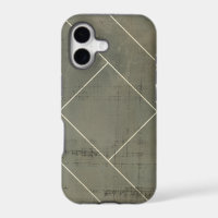 Abstract Blueprint with Geometric Shapes