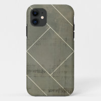 Abstract Blueprint with Geometric Shapes