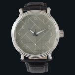Abstract Blueprint with Geometric Shapes Watch<br><div class="desc">Triangles,  squares and L-blocks. Oh my! This pattern was created by Vision Studio as an abstract geometric blueprint. What is it a blueprint for? Purchase the piece and have your friends over to discuss!</div>