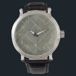 Abstract Blueprint with Geometric Shapes Watch<br><div class="desc">Triangles,  squares and L-blocks. Oh my! This pattern was created by Vision Studio as an abstract geometric blueprint. What is it a blueprint for? Purchase the piece and have your friends over to discuss!</div>