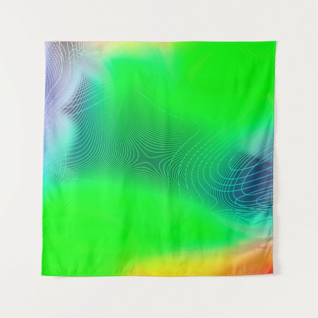 abstract blur background. multicolor effect patter tapestry (Front)