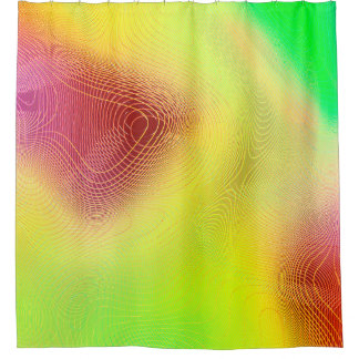 abstract blur background. multicolored graphic pat shower curtain