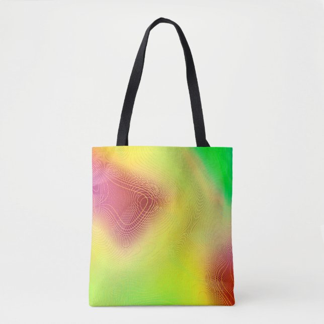 abstract blur background. multicolored graphic pat tote bag (Front)