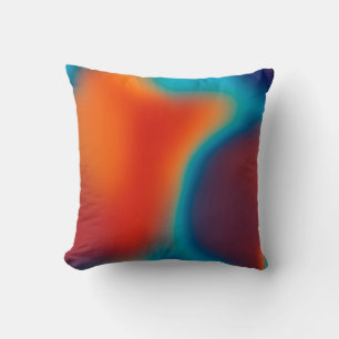 Abstract blur background with colourful blue-light cushion