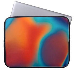 Abstract blur background with colourful blue-light laptop sleeve
