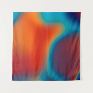 Abstract blur background with colourful blue-light tapestry