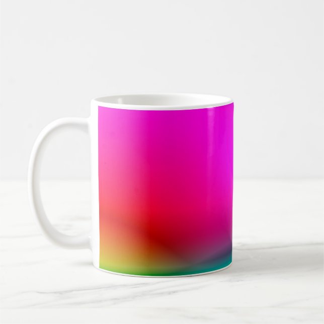 abstract blur lights background, colourful pattern coffee mug (Left)