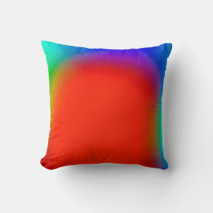 abstract blurred background, colourful vintage pat cushion