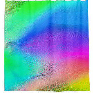 abstract blurred background, multicolored trendy p shower curtain