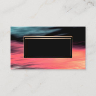 Abstract, blurred, coral, grey, red, red and black business card