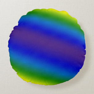 Abstract blurred gradient mesh background in brigh round cushion