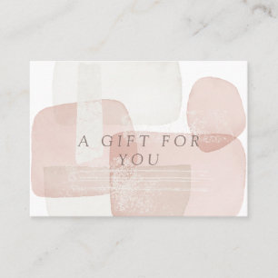 Abstract Blush Modern Gift Certificate