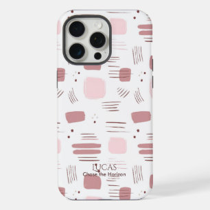 Abstract Blush Pink - Minimalist Brushstroke iPhone 15 Pro Max Case