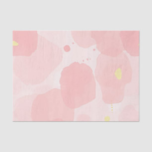 Abstract Blush Pink Watercolor Wash Modern Gold Tissue Paper
