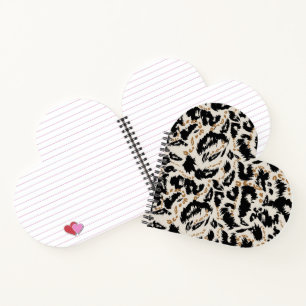Abstract Bohemian African Leopard Pattern Notebook