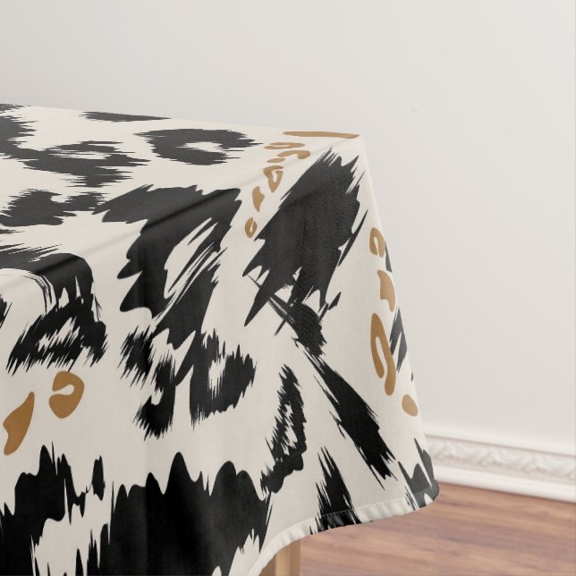 Abstract Bohemian African Leopard Pattern  Tablecloth (In Situ)