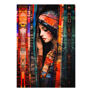 Abstract Bohemian Art with Ethereal Textures Photo Print