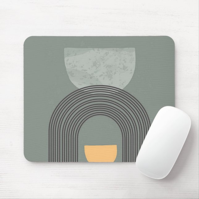 Abstract Bohemian shapes pattern Mouse Pad (With Mouse)