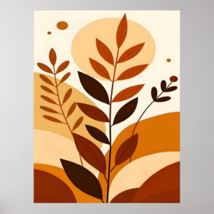 Abstract Boho and Modern Clip Art Printable  Poster