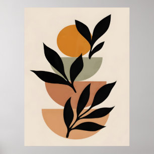 Abstract Boho and Modern Clip Art Printable  Poster