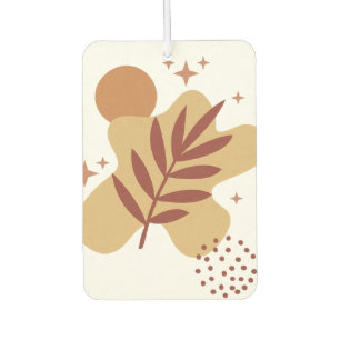 Abstract Boho Botanical Fern – Minimalist  Car Air Freshener