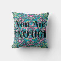 Abstract Boho Mandala You Are Enough Affirmation