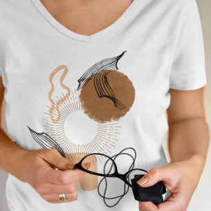 Abstract Boho Women Illustration , bohemian boho T-Shirt