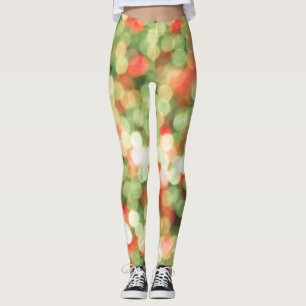 Abstract Bokeh: Colourful Background Magic Leggings