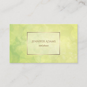 Abstract bokeh green lime texture.text. business card