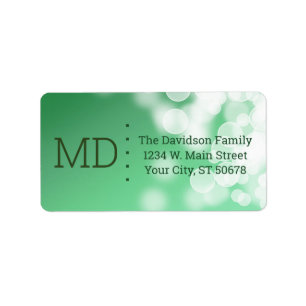 Abstract Bokeh Style Label