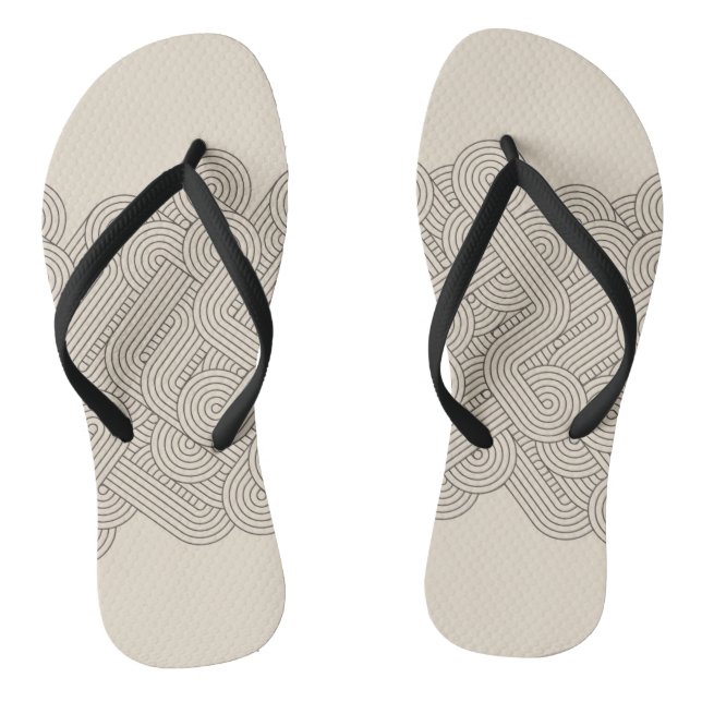 Abstract border jandals (Footbed)
