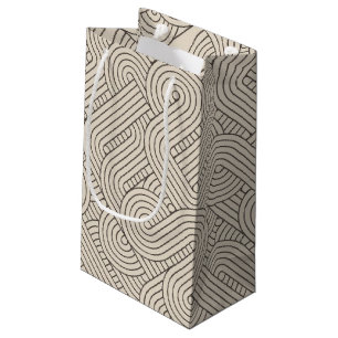 Abstract border small gift bag