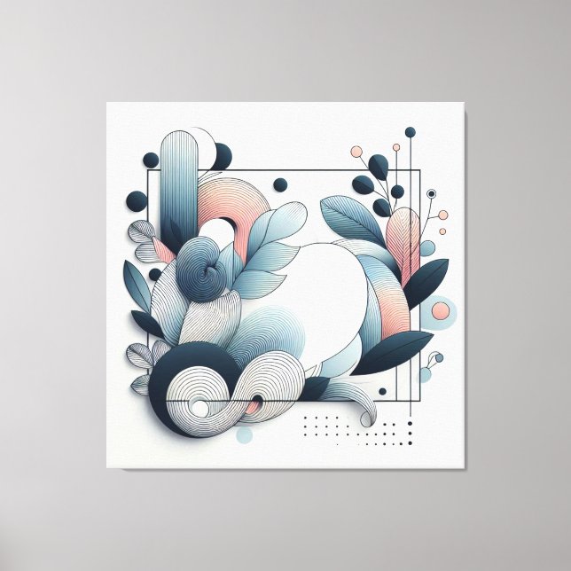 Abstract Botanical Artwork Canvas Print (Front)