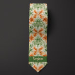 Abstract Botanical Burnt Orange and Moss Green Tie<br><div class="desc">Elevate your wedding attire with our Abstract Botanical Burnt Orange and Moss Green Neck Tie. The combination of burnt orange and moss green,  along with the botanical pattern,  adds a touch of sophistication. Complete your look with our matching socks.</div>