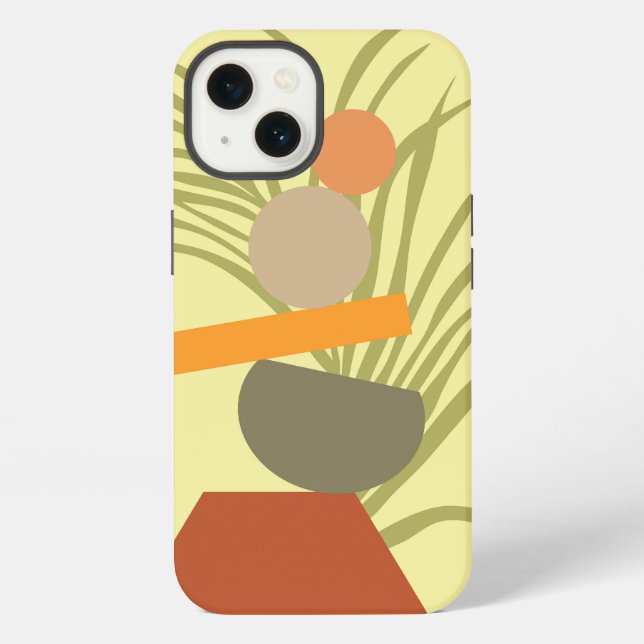 Abstract Botanical Delight iPhone Case (Back)