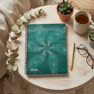 Abstract botanical floral nature summer notebook