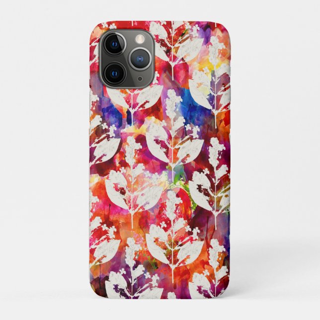 Abstract botanical leaves Case-Mate iPhone case (Back)